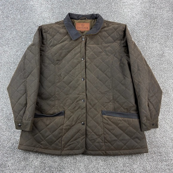 Outback Trading Company Jacket Women's 3XL Deer Hunter Brown Oilskin Wax Canvas - Picture 1 of 7